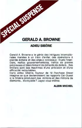 Couverture du produit · Adieu Sibérie