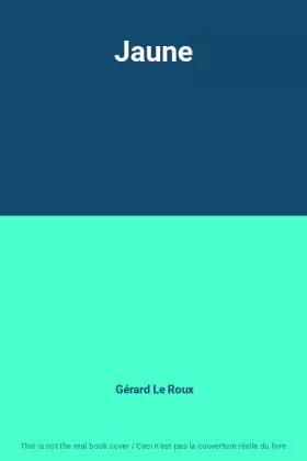 Couverture du produit · Jaune