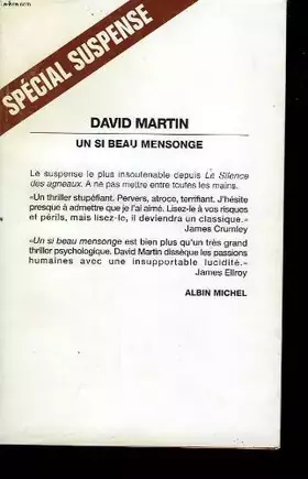 Couverture du produit · Un si beau mensonge