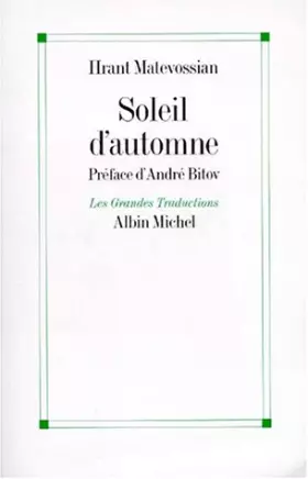 Couverture du produit · Soleil d'automne
