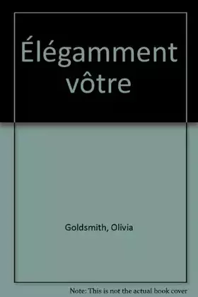 Couverture du produit · Élégamment vôtre