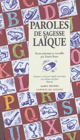 Couverture du produit · Paroles de sagesse laïque