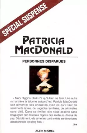 Couverture du produit · Personnes disparues