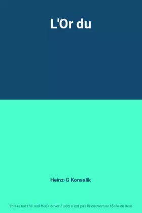 Couverture du produit · L'Or du