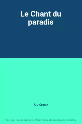 Couverture du produit · Le Chant du paradis
