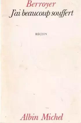 Couverture du produit · J'ai beaucoup souffert