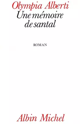 Couverture du produit · Une mémoire de santal