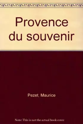 Couverture du produit · Provence du souvenir
