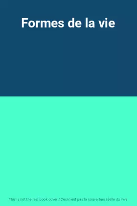 Couverture du produit · Formes de la vie