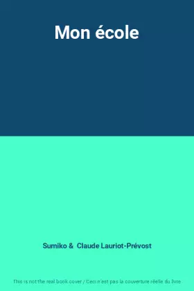 Couverture du produit · Mon école