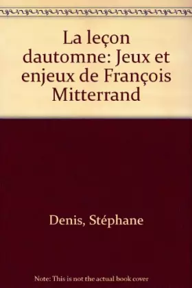 Couverture du produit · La Leçon d'automne