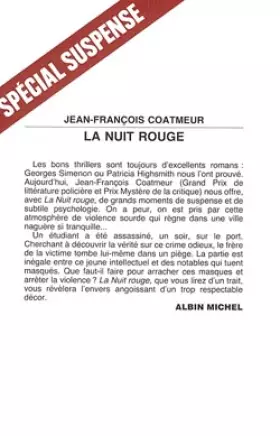 Couverture du produit · La Nuit rouge