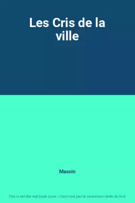 Couverture du produit · Les Cris de la ville