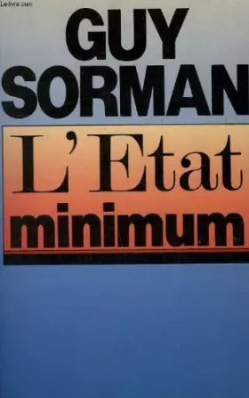 Couverture du produit · L'Etat minimum