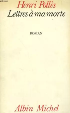 Couverture du produit · Lettres à ma morte