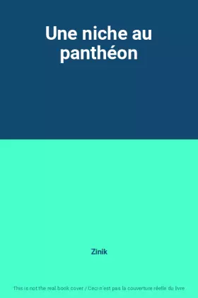 Couverture du produit · Une niche au panthéon