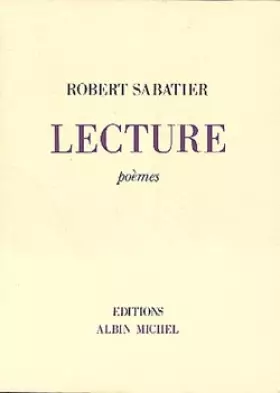 Couverture du produit · Lecture: Poèmes