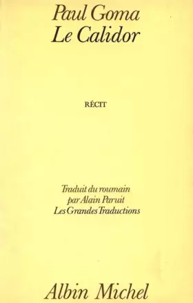 Couverture du produit · Le Calidor : Récit