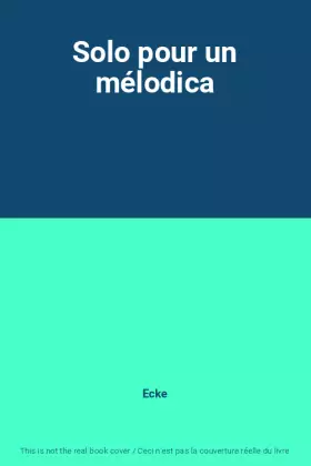 Couverture du produit · Solo pour un mélodica