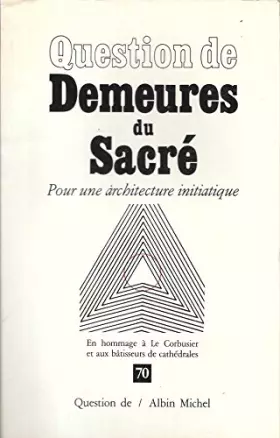 Couverture du produit · Demeures du sacré
