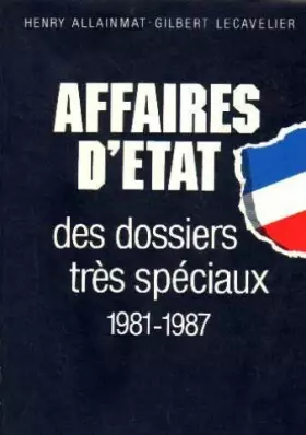 Couverture du produit · Affaires d'Etat