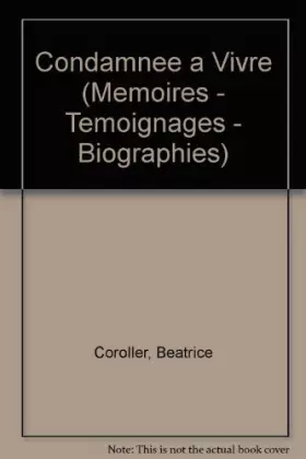 Couverture du produit · Condamnée à vivre
