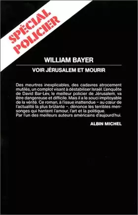 Couverture du produit · Voir Jérusalem et mourir