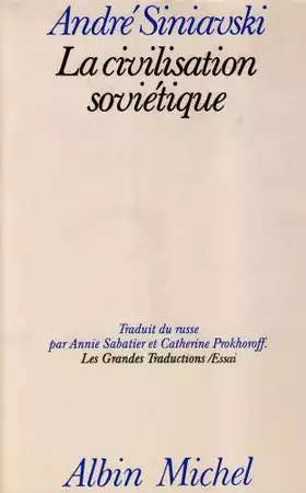 Couverture du produit · La civilisation soviétique