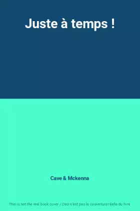 Couverture du produit · Juste à temps !