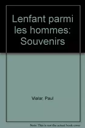 Couverture du produit · L'enfant parmi les hommes
