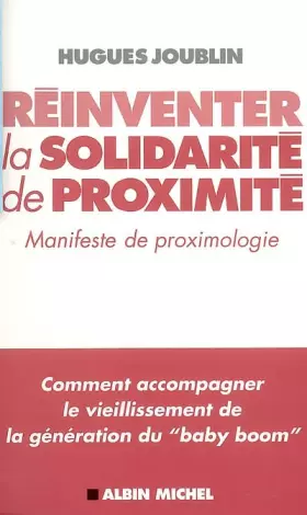 Couverture du produit · Réinventer la solidarité de proximité