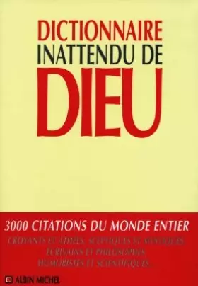 Couverture du produit · Dictionnaire inattendu de Dieu