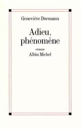 Couverture du produit · Adieu, phénomène