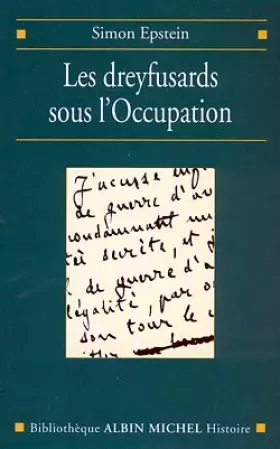 Couverture du produit · Les Dreyfusards sous l'Occupation