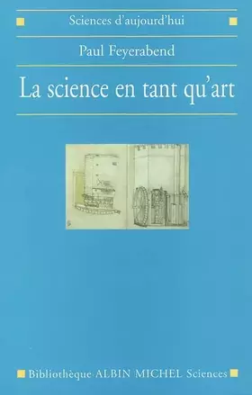 Couverture du produit · La science en tant qu'art
