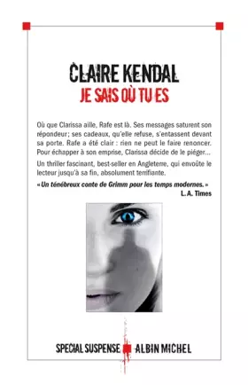 Couverture du produit · Je sais où tu es