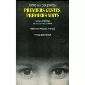 Couverture du produit · Premiers gestes, premiers mots