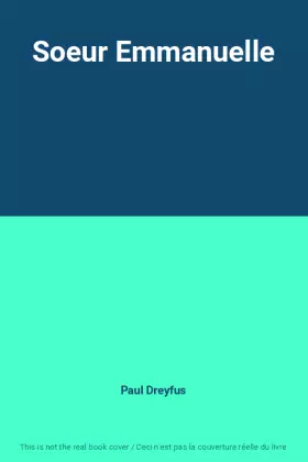 Couverture du produit · Soeur Emmanuelle