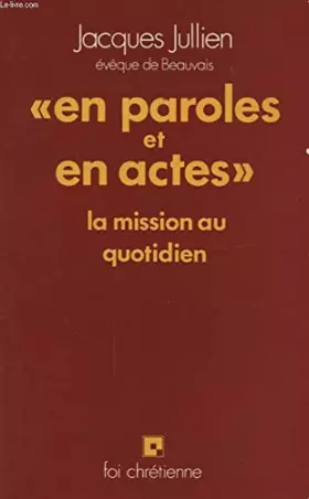 Couverture du produit · En paroles et en actes