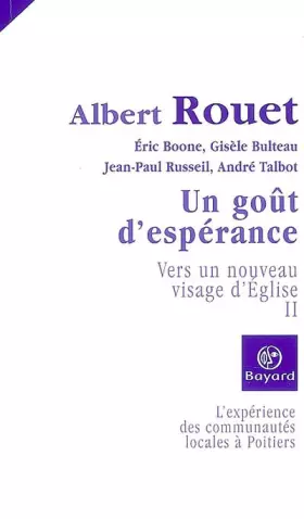 Couverture du produit · Un gout d esperance