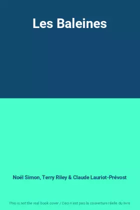 Couverture du produit · Les Baleines