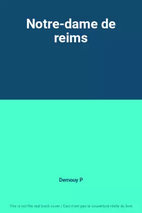 Couverture du produit · Notre-dame de reims