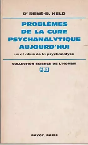 Couverture du produit · Problèmes de cure psychanalytique