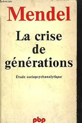 Couverture du produit · Crise des generation 120493