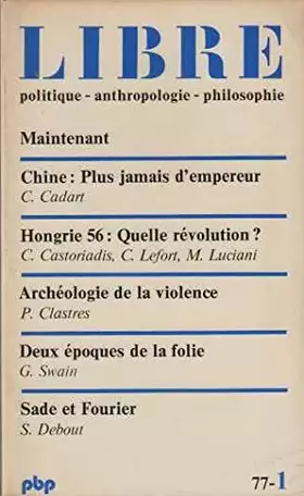 Couverture du produit · Libre 1              315p                                                                     120493