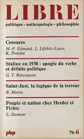 Couverture du produit · Libre 6 365p 120493