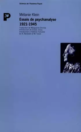 Couverture du produit · Essais de psychanalyse 1921-1945