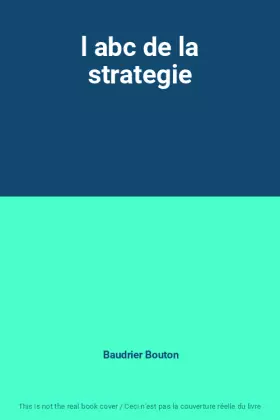 Couverture du produit · l abc de la strategie