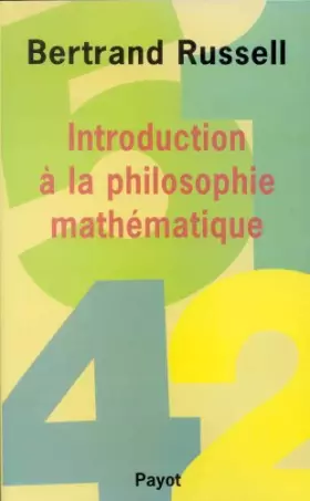 Couverture du produit · Introduction à la philosophie mathématique