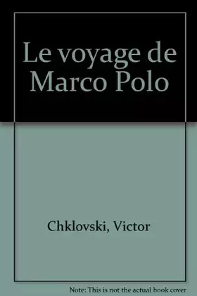 Couverture du produit · Le voyage de Marco Polo